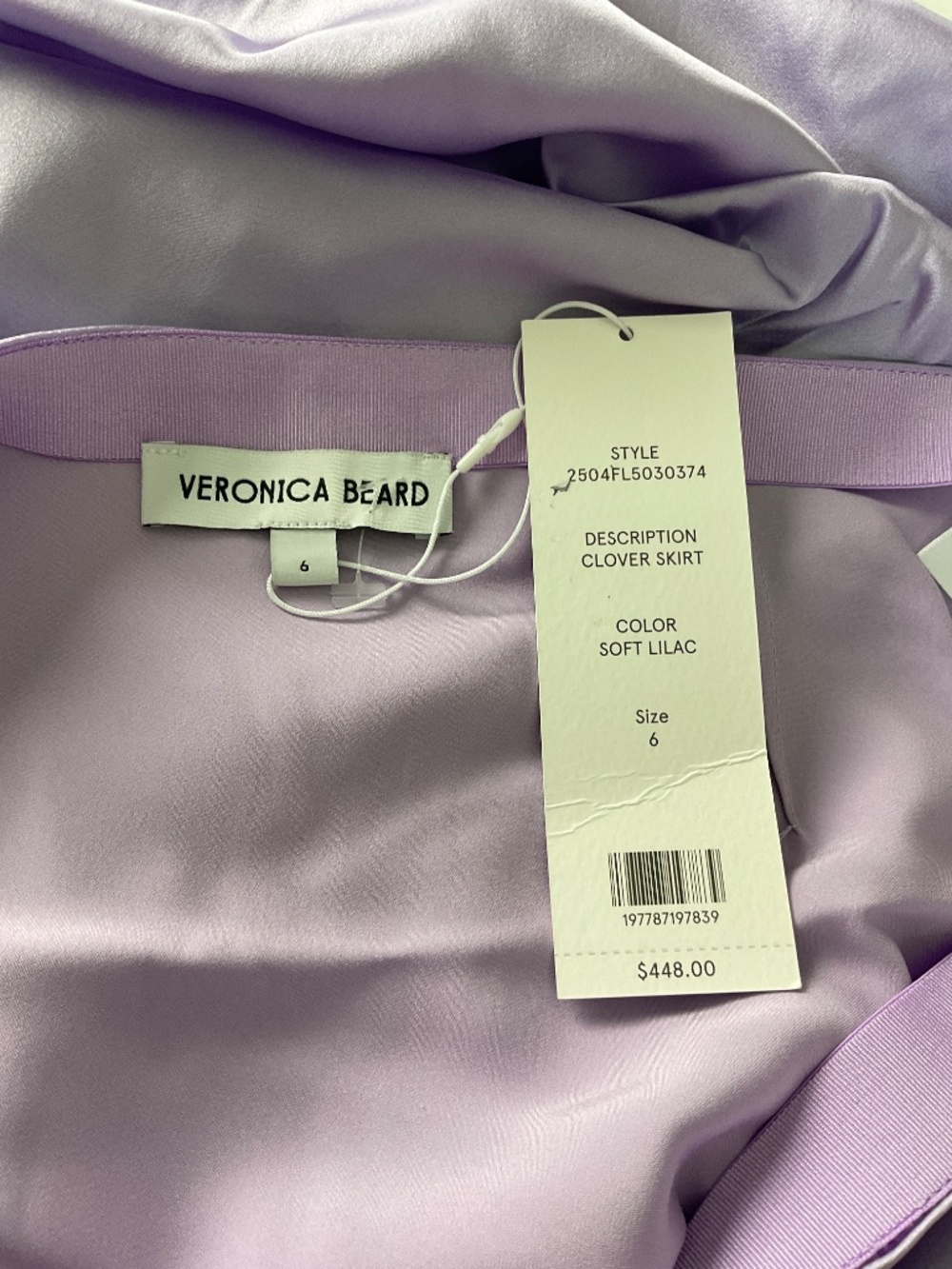 Veronica Beard Clover Silk Satin Midi Slip Skirt NWT - Picture 9 of 14